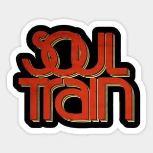 Retro Soul Train Color Sticker